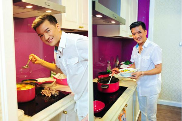 Colorful kitchen of Dam Vinh Hung