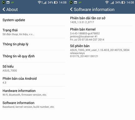 Để tìm thấy mục tick chọn USB debugging. Bạn vào Cài đặt > About > Software information > chạm 7 lần vào mục Số phiên bản