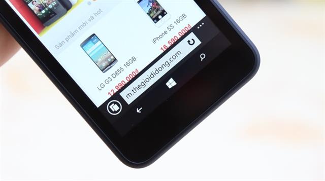 Phím điều hướng được đưa lên màn hình chính