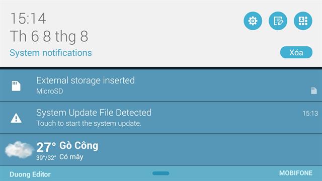 Chép file giải nén vào bộ nhớ trong điện thoại
