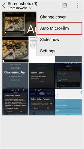 Chế độ Auto microFilm thật thú vị