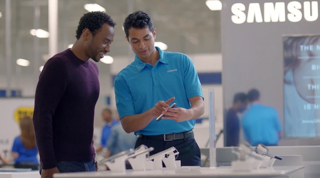 Gian hàng trải nghiệm của Samsung