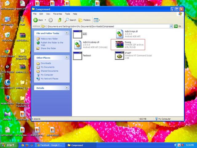 Copy file ROM (nhớ giải nén 1 lần sau khi tải về) vào thư mục adb fastboot tool đã giải nén (Extract) khi nãy
