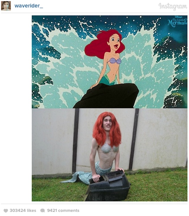 Bức ảnh nhái nàng tiên cá với hàng trăm ngàn lượt yêu thích của Liam Martin