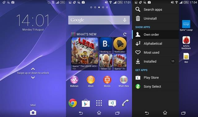 Máy khởi chạy cùng nền tảng Android 4.4.2 KitKat khi được bán ra