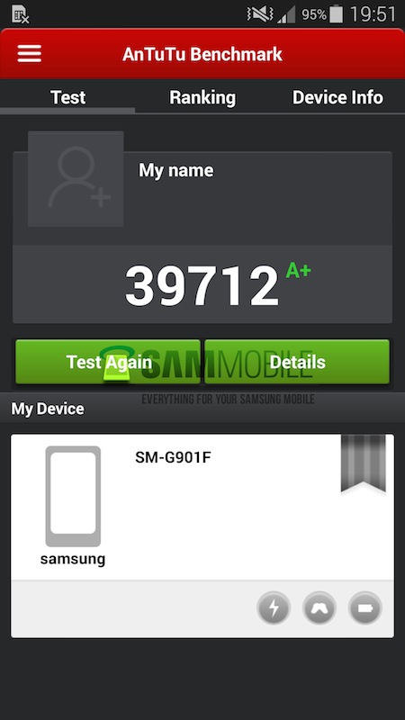 Điểm cấu hình Galaxy S5 phiên bản LTE-A châu Âu