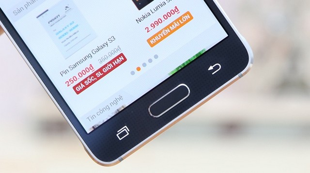 Trên tay Galaxy Alpha viền kim loại tại Thegioididong