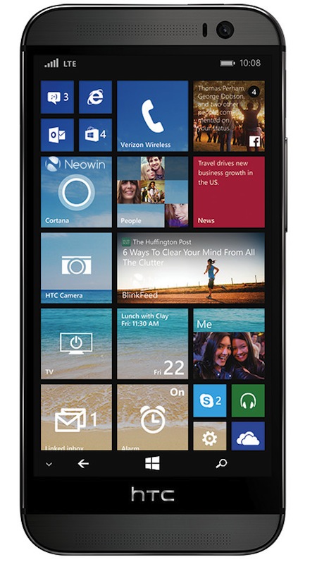 Ảnh mặt trước của HTC One M8 chạy Windows Phone 8.1