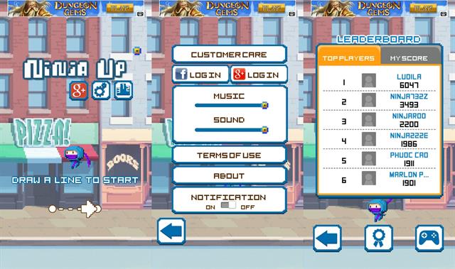 Giao diện thiết lập trước khi vào game