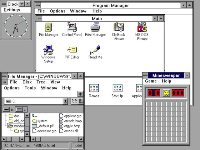 Vào năm 1994 hầu như mọi chiếc máy tính đều chạy hệ điều hành Windows với giao diện trông khá là cổ điển