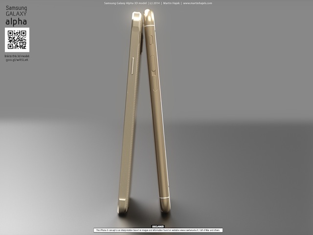 Loạt ảnh so dáng giữa iPhone 6 và Galaxy Alpha: