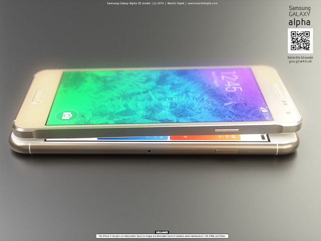 Loạt ảnh so dáng giữa iPhone 6 và Galaxy Alpha: