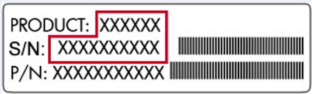 Nếu nhấn fn và ESC vẫn không thể xem được, bạn có thể tìm thông tin này ở mặt sau máy tính, gần khu vực pin