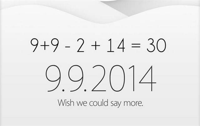 Thư mời ngày 9/9 của Apple