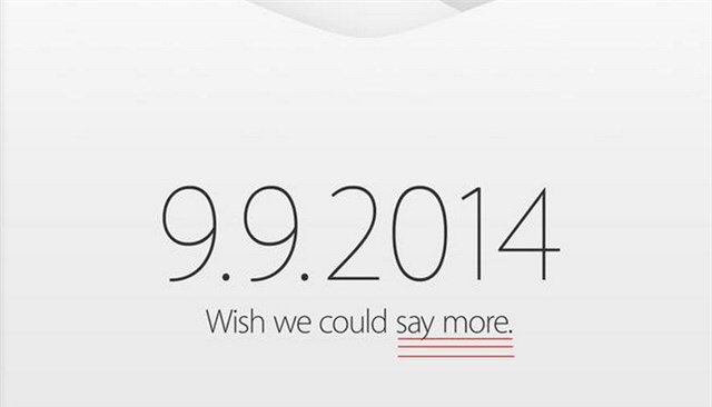 Thư mời ngày 9/9 của Apple