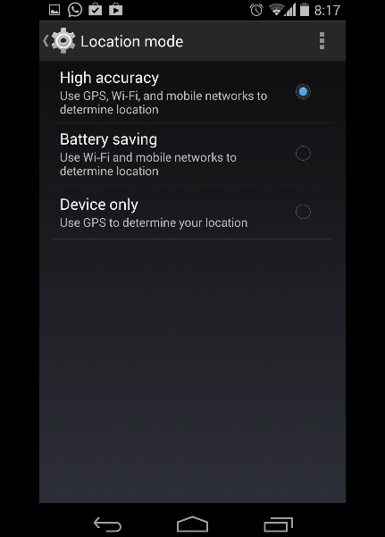 Tiết kiệm pin Android 4.4