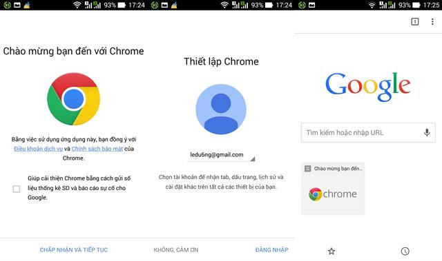Giao diện chính của Chrome v37