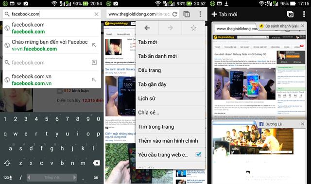 Giao diện Chrome v36