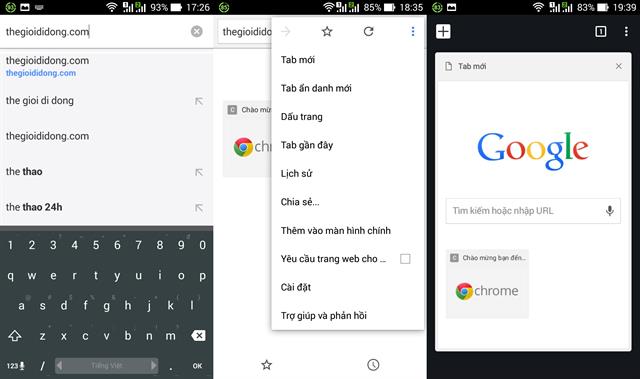Giao diện Chrome v37