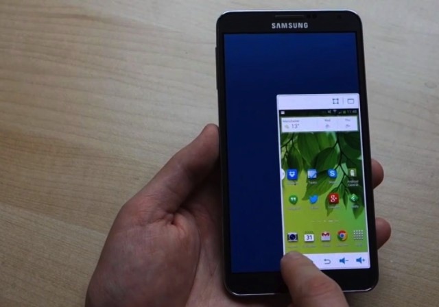 Tính năng thu nhỏ màn hình trên dòng Galaxy Note 3