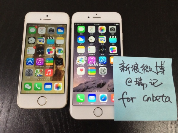 Ảnh thực tế cho thấy iPhone 6 đang hoạt động trên iOS 8