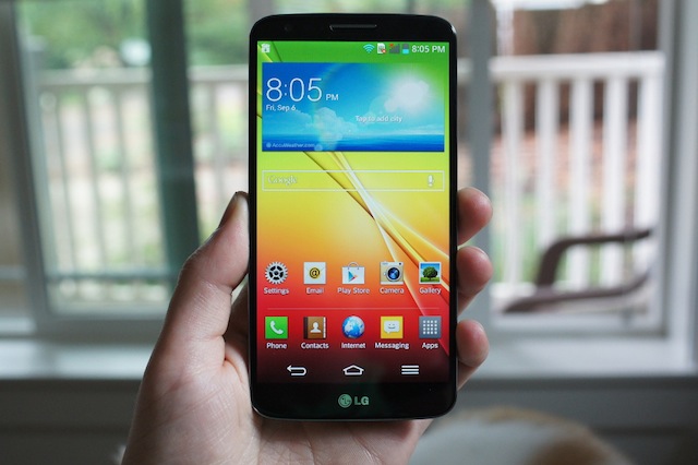 Giao diện mặc định của LG G2