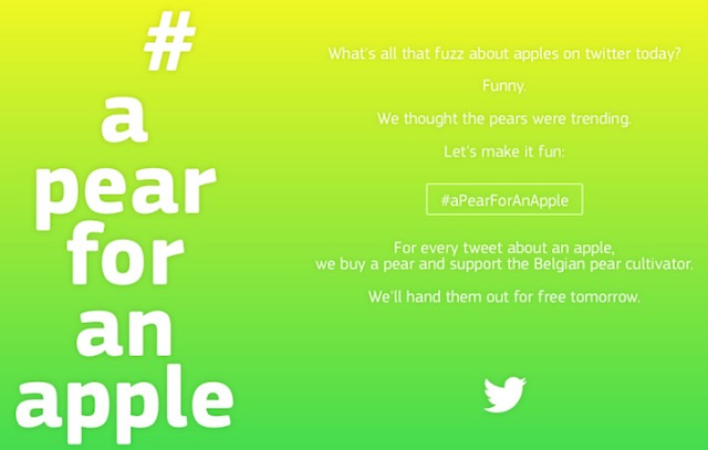 Mỗi thông điệp về Apple sẽ được tặng một quả lê