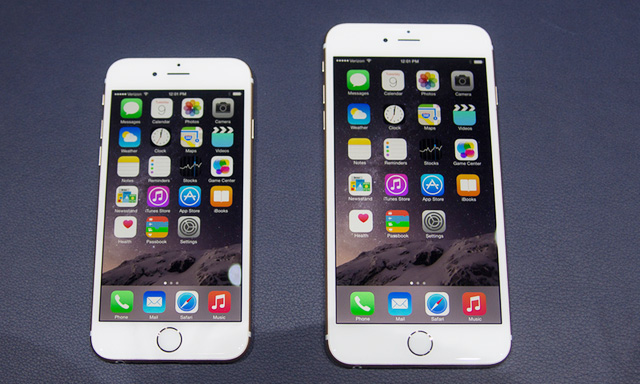 Mặ trước iPhone 6 và iPhone 6 Plus