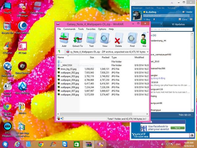 Sau khi tải gói hình nền dưới dạng file .ZIP thì bạn hãy giải nén ra, rồi chép vào điện thoại hoặc máy tính bảng