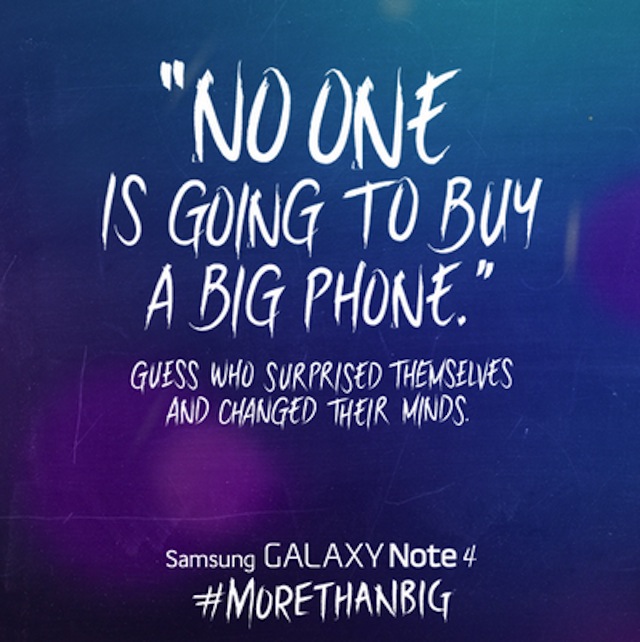 Thông điệp nhắc khéo của Samsung