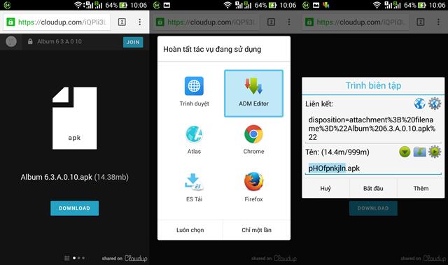 Đầu tiên, các bạn truy cập vào đây để tải Sony Album v6.3.A.0.10 về máy