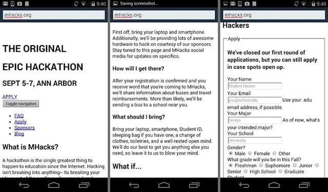 Một giao diện web thử nghiệm trên Cosmos