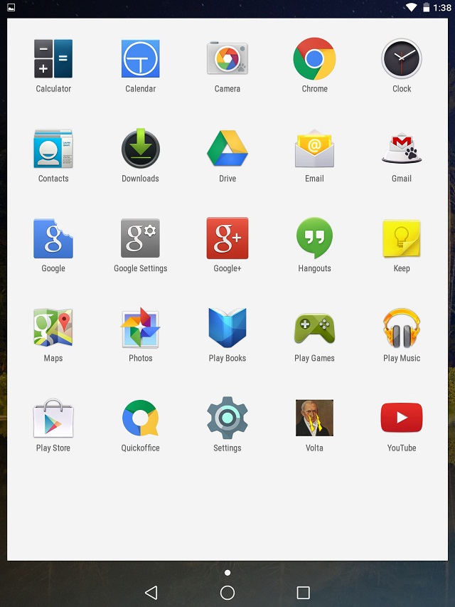 Hé lộ một số hình ảnh giao diện Android L trên Nexus 9
