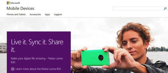 Trang web Nokia chuyển sang trang Microsoft