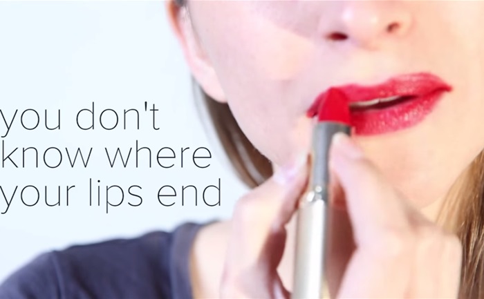 You don't know where to stop for lipstick