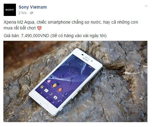 Xperia M2 Aqua chuẩn bị lên kệ với giá bán vừa phải