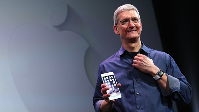 Tim Cook đang rất vui mừng