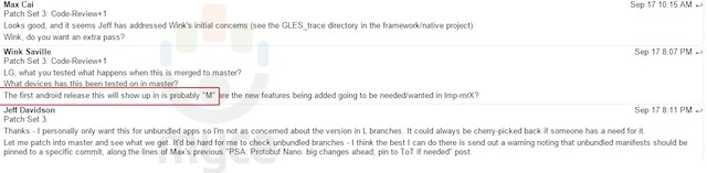 Android M đang được nhắc đến