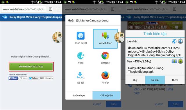 Đầu tiên, các bạn truy cập vào đây để tải Dolby Digital Plus về máy (tải trực tiếp trên di động hoặc máy tính đều được)
