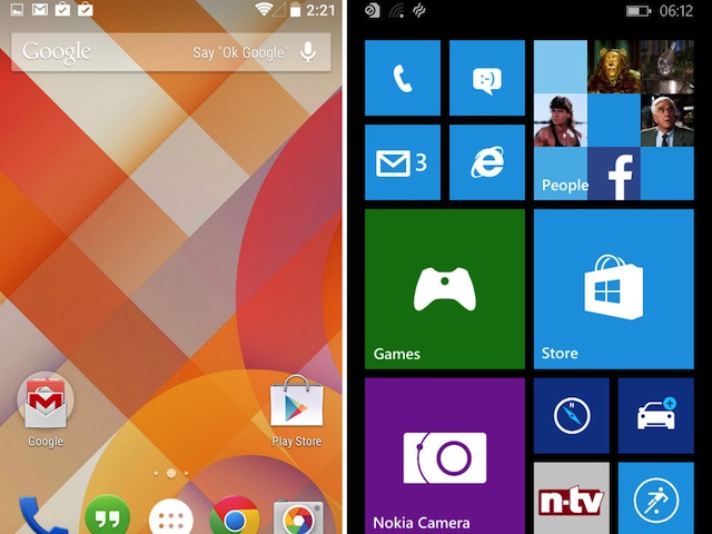 Điện thoại chạy Android - WP 8.1 sắp thành sự thật