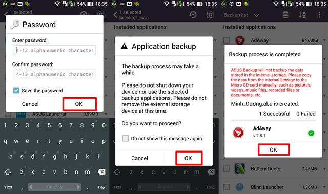 Đặt mật khẩu để việc bảo mật tốt hơn