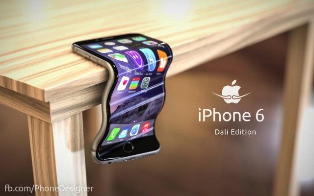 Một số áp phích quảng cáo iPhone 6 phong cách bẻ cong