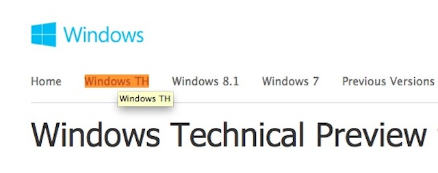 Windows TH
