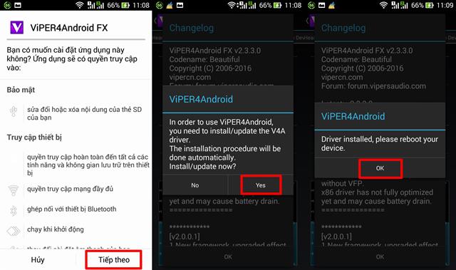 Cài đặt Viper4android FX
