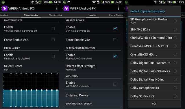 Hiệu chỉnh Viper4android FX