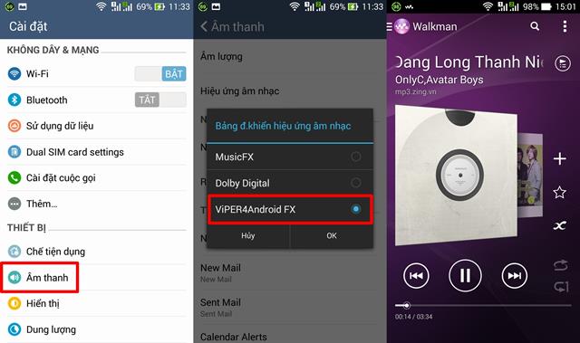 Chọn Viper4android FX
