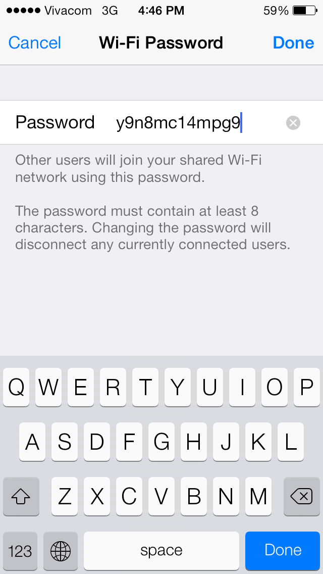 Thiết lập mật khẩu