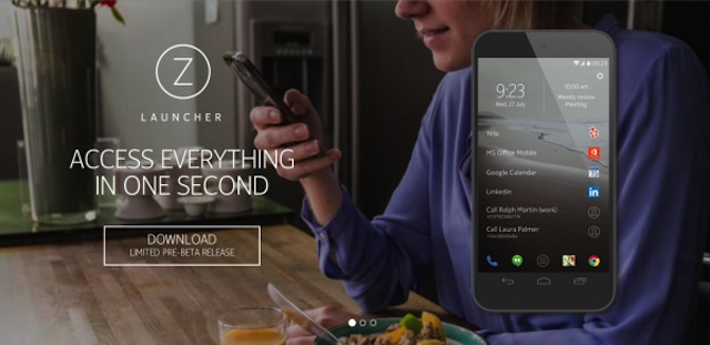 Giao diện Z Launcher