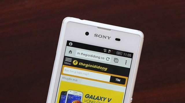 Cận cảnh Xperia E3 dùng chip Qualcomm 4 nhân tại Thegioididong