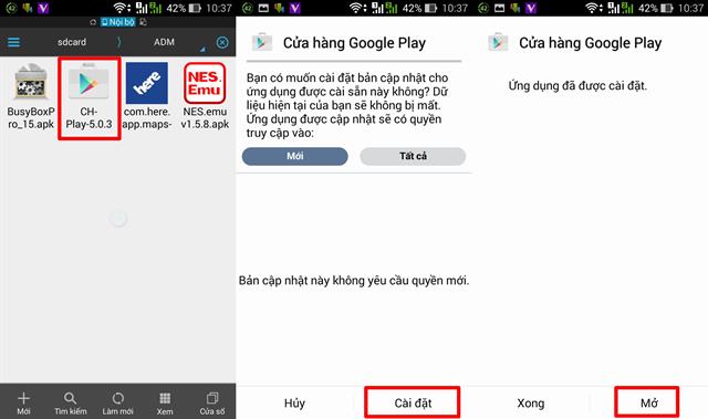 Sau khi tải file về máy xong, các bạn cứ chạm vào và cài đặt bình thường
